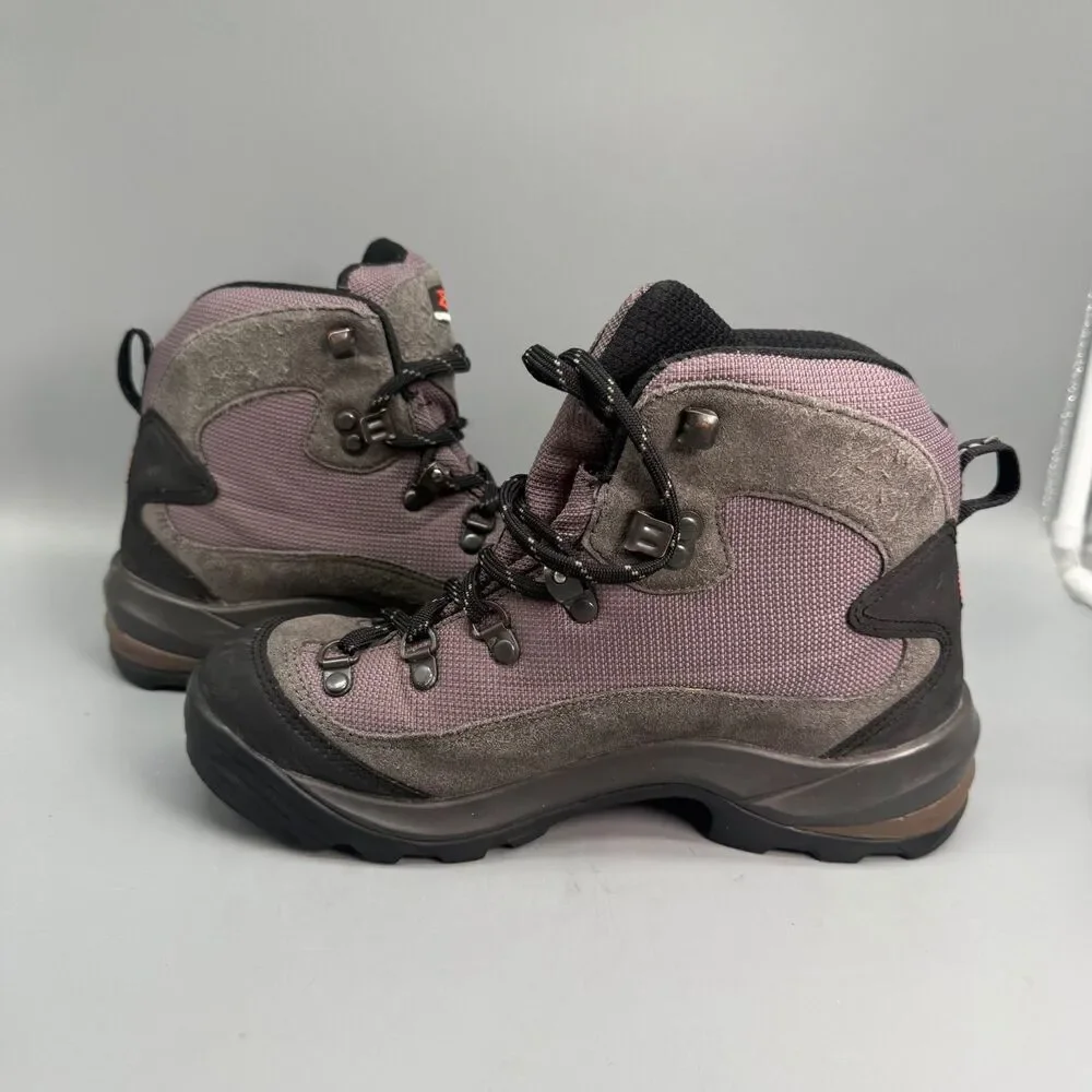 Garmont Women’s 6.5 Gray Black Lace Up Trekking Cap Toe Waterproof Hiking Boots